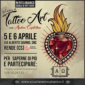 5 e 6 aprile: arriva il Workshop di Tattoo Art!