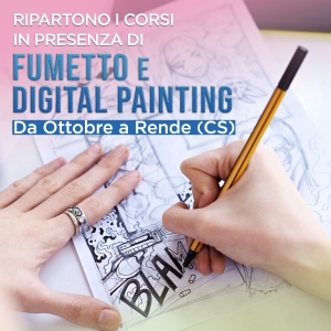 Ripartiranno ad Ottobre i Corsi in presenza di Fumetto e Pittura Digitale!